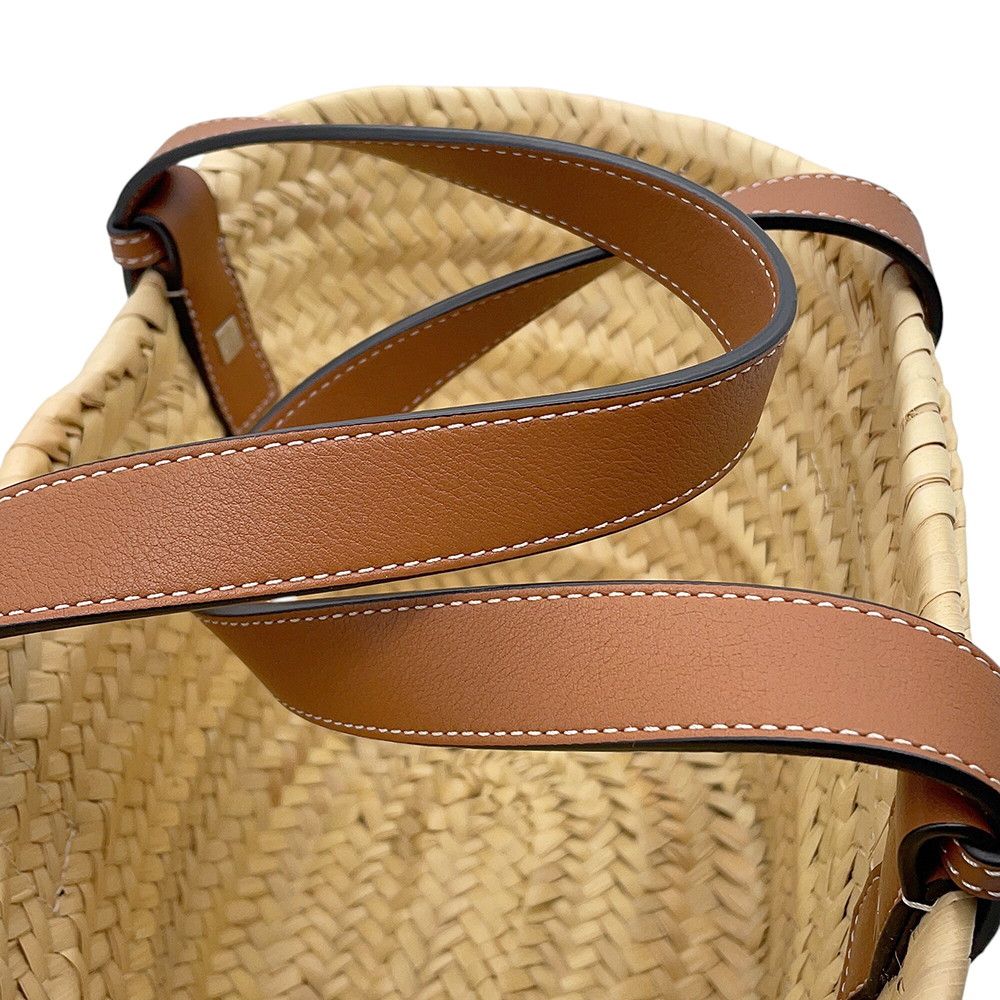 Loewe Handbag Basket Bag Small Raffia Leather — view 8