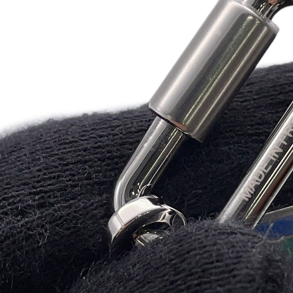 Hermes Dog Medal Dodo Blue Sature Vert Emrod Metal Collar Charm Keychain — view 5