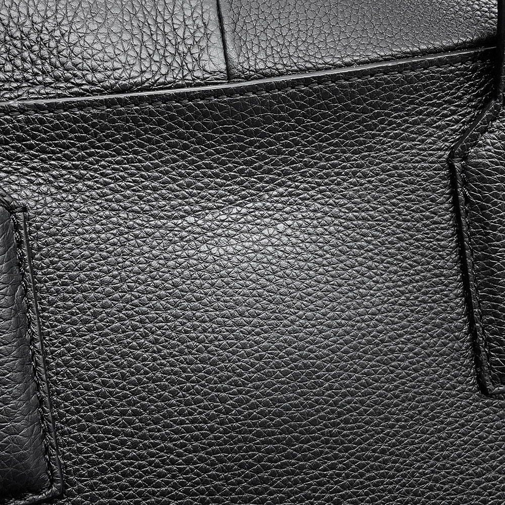 Loewe Business Goya Slim Briefcase Soft Grain Calf 2-Way Shoulder Bag Black — view 8