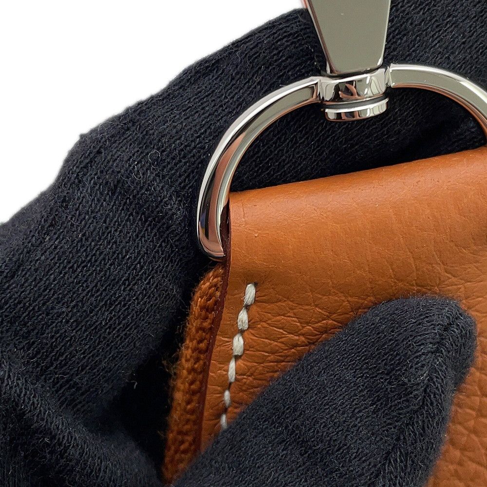 Hermes Shoulder Bag Evelyne 3 PM Gold Silver Taurillon Clemence — view 6