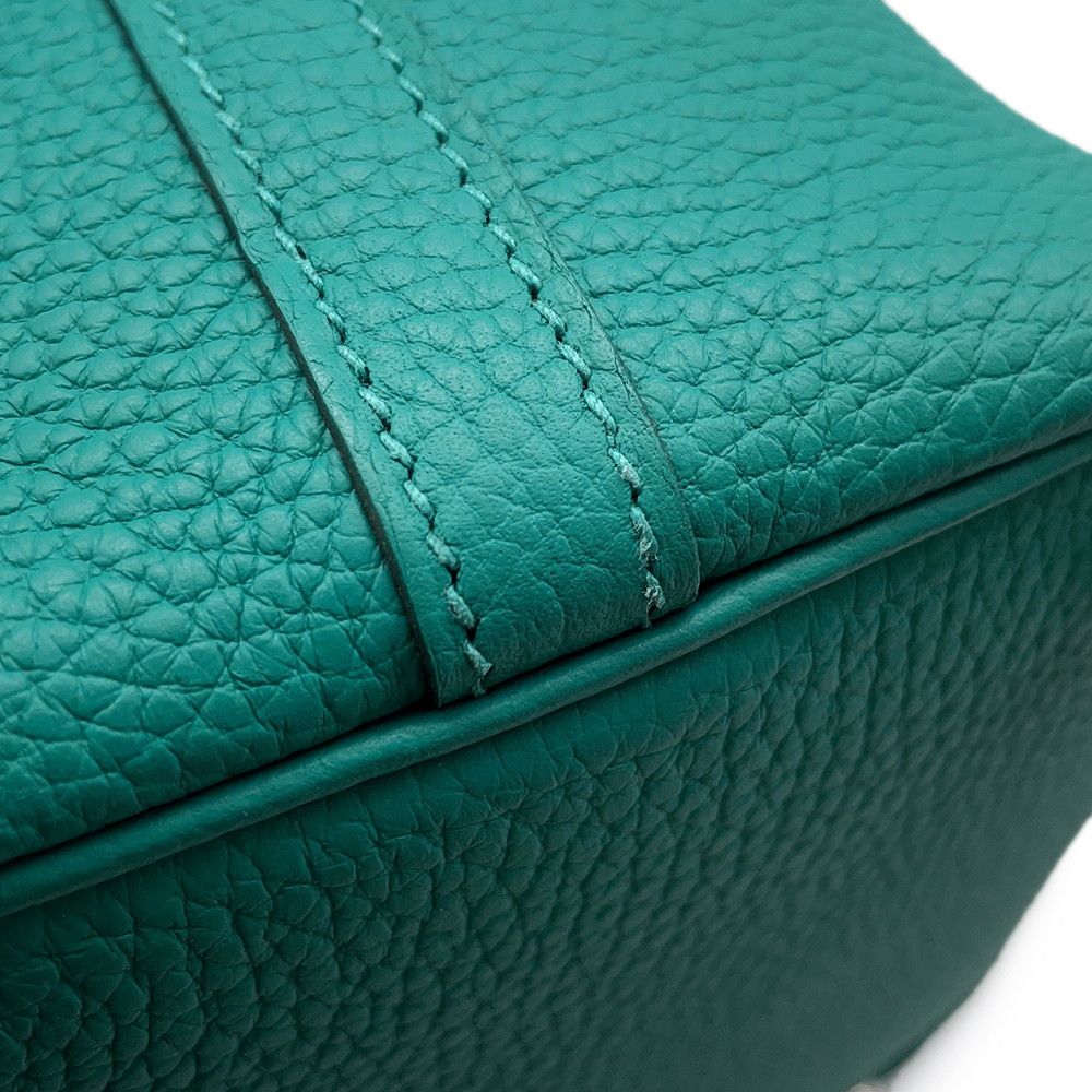 Hermes Handbag Picotin Lock PM Eclat Vert Veron Blue Nord Silver Taurillon — view 6