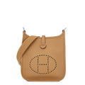 Hermes Shoulder Bag Evelyne TPM 111 Amazon Biscuit Silver Taurillon Clemence