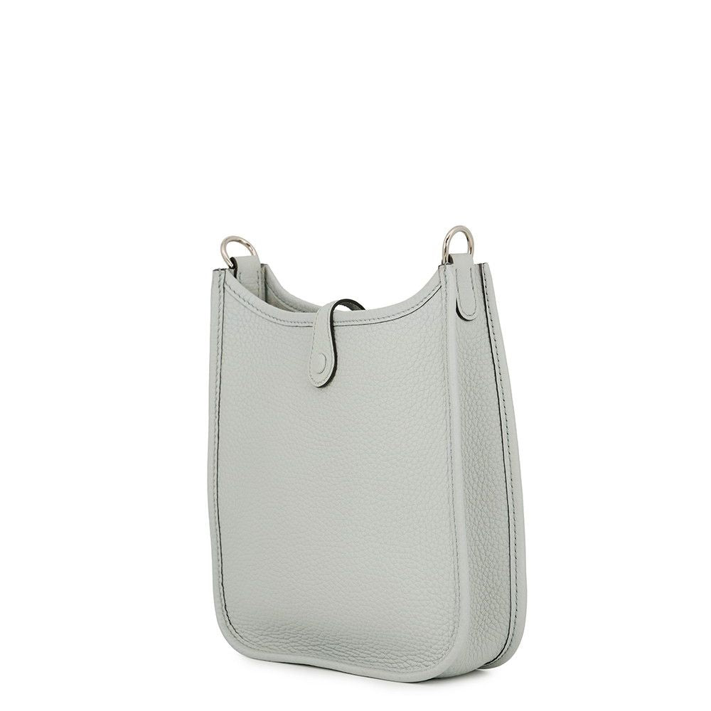 Hermes Shoulder Bag Evelyne TPM 111 Amazon Blue Pale Etain Silver Taurillon — view 2