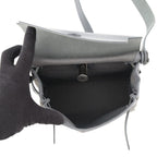 Hermes Shoulder Bag Herbag Zip Mini Ardoise Silver Toile Military Vache Hunter — view 5