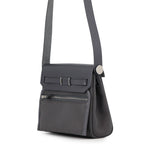 Hermes Shoulder Bag Herbag Zip Mini Ardoise Silver Toile Military Vache Hunter — view 2