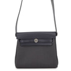 Hermes Shoulder Bag Herbag Zip Mini Ardoise Silver Toile Military Vache Hunter
