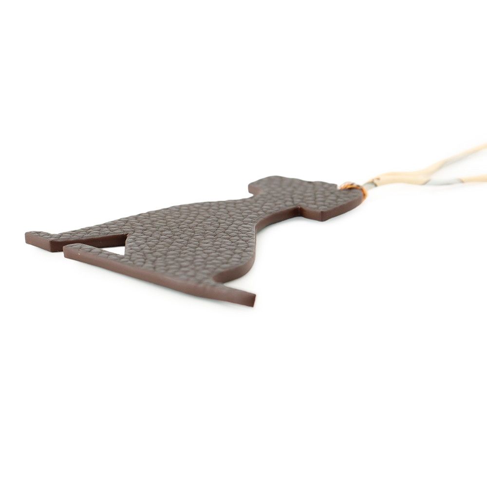 Hermes Bag Charm Petit Ash Labrador Chocolat Blue Atoll Togo Chevre Misor — view 2