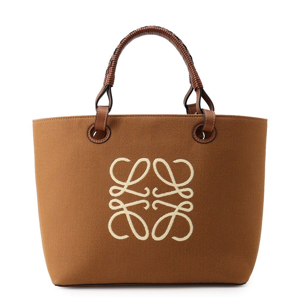 Loewe Tote Anagram Small Jacquard Calf Leather 2-Way Shoulder