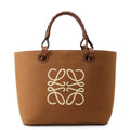Loewe Tote Anagram Small Jacquard Calf Leather 2-Way Shoulder
