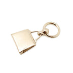 Hermes Scarf Ring Twilly Mini Kelly Gold Charm — view 3