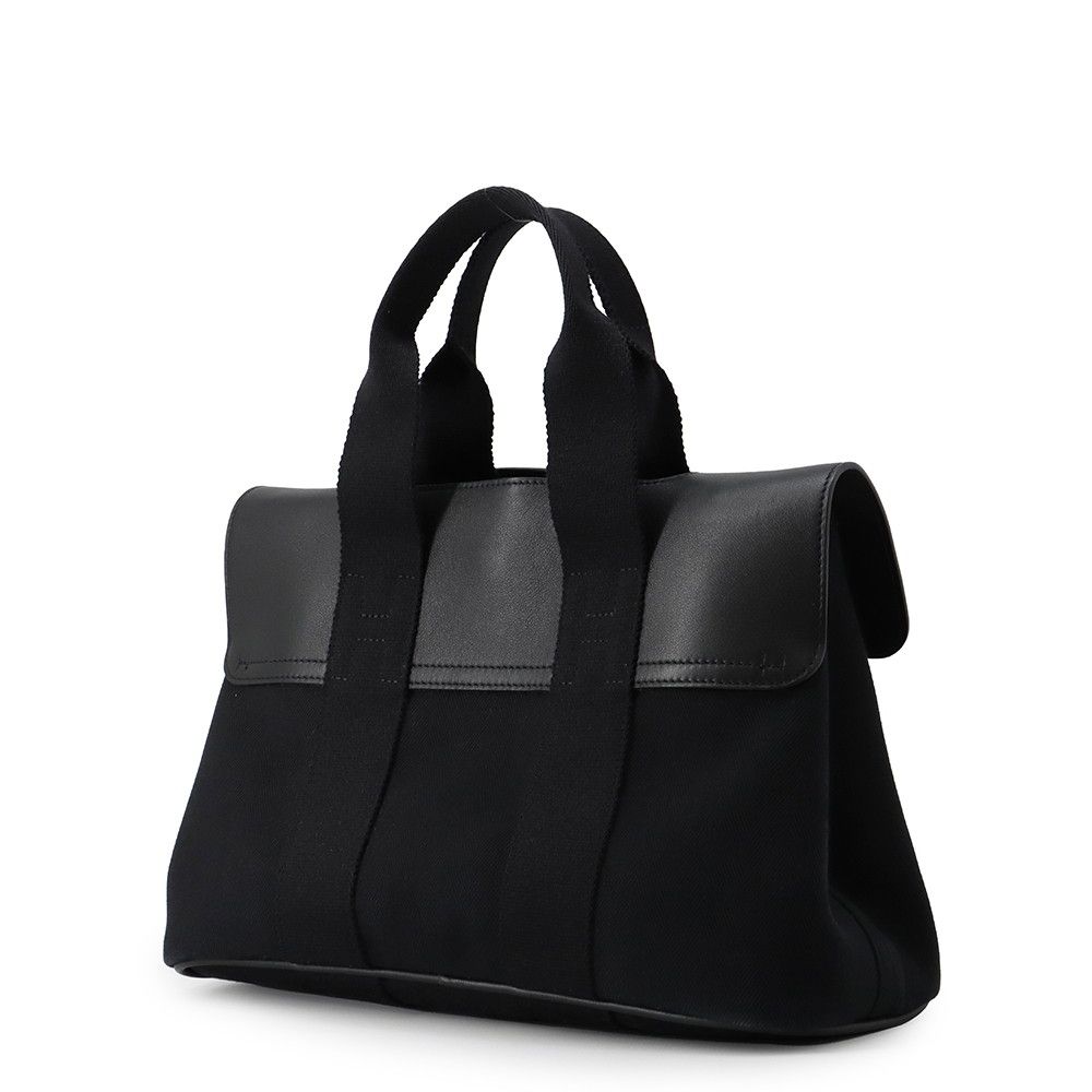 Hermes Handbag Valparaiso PM Black Silver Toilet Blanc Leather — view 2