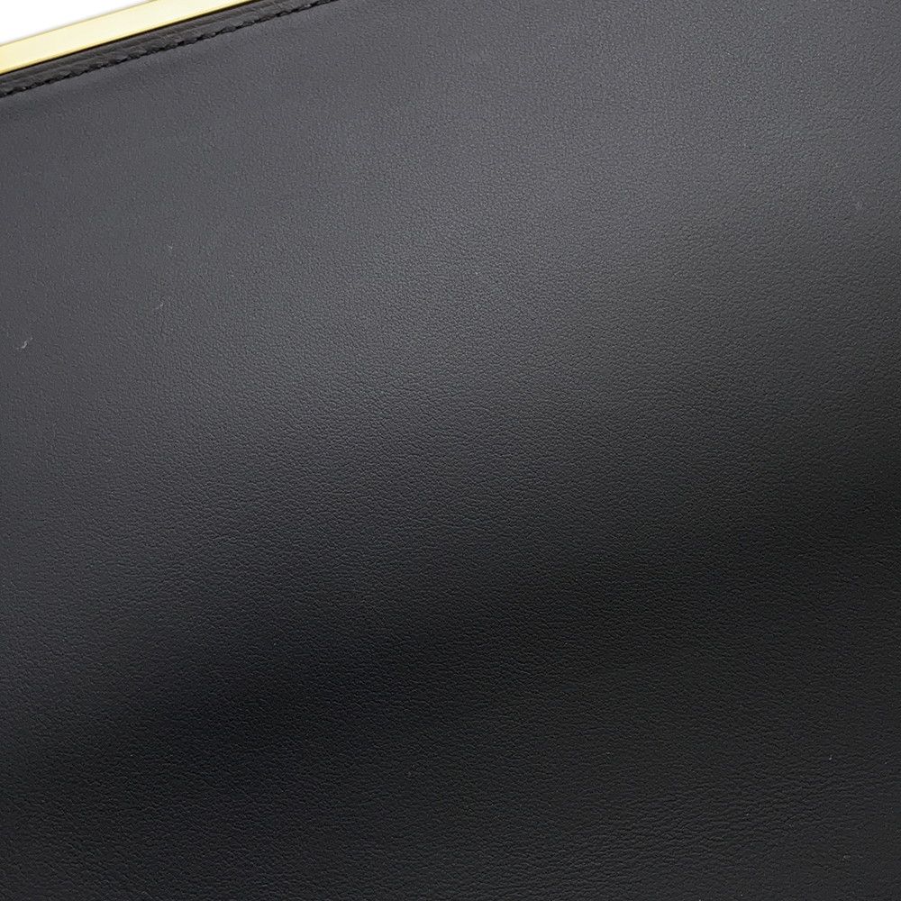 Hermes Shoulder Bag Geta Slim Black Gold Epsom — view 6