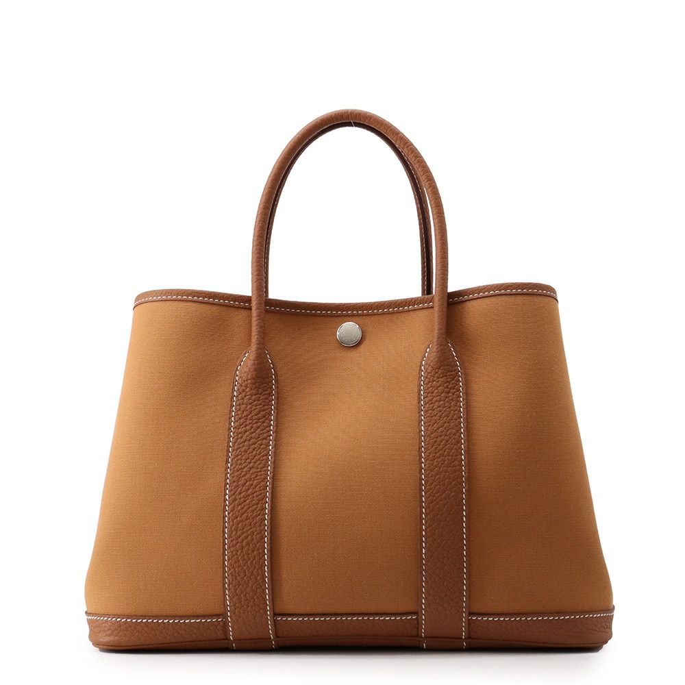 Hermes Tote Garden Party TPM Verso Gold Magnolia Silver Officier Negonda