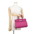 Hermes Birkin 30 Rose Purple Silver Togo Handbag — view 4