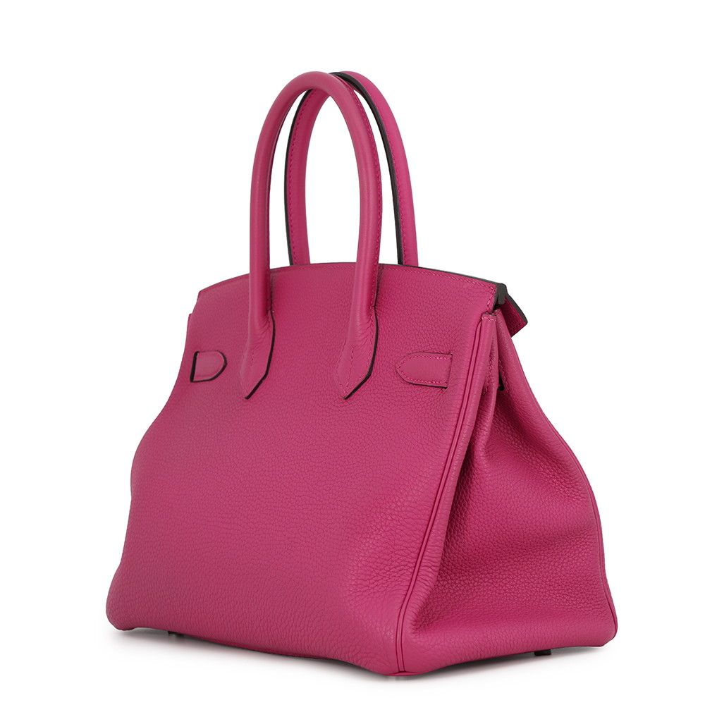 Hermes Birkin 30 Rose Purple Silver Togo Handbag — view 2