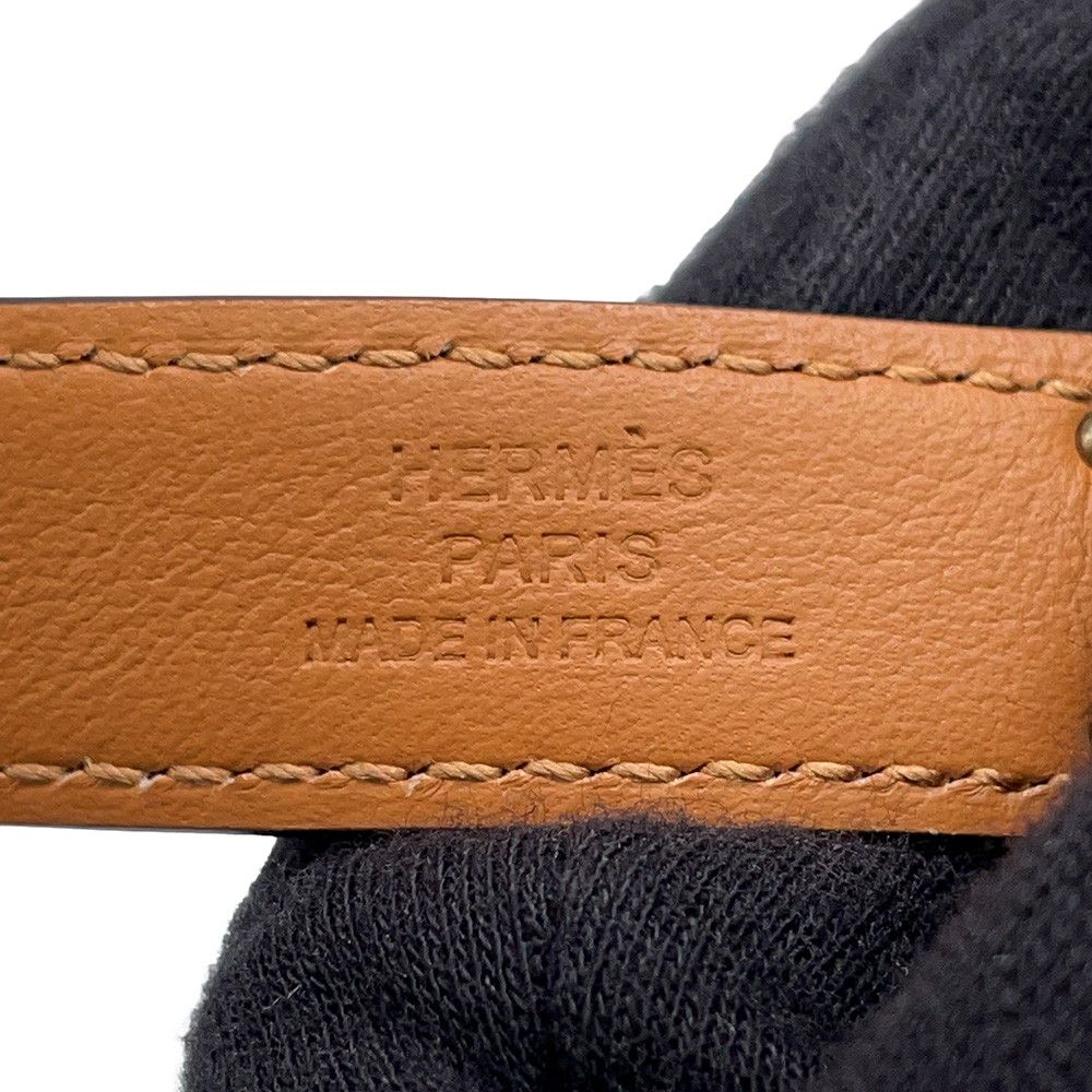 Hermes Kelly Belt Etoupe Pink Gold Epsom — view 8