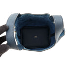Hermes Handbag Picotin Lock PM Blue Deplus Gold Taurillon Clemence — view 5