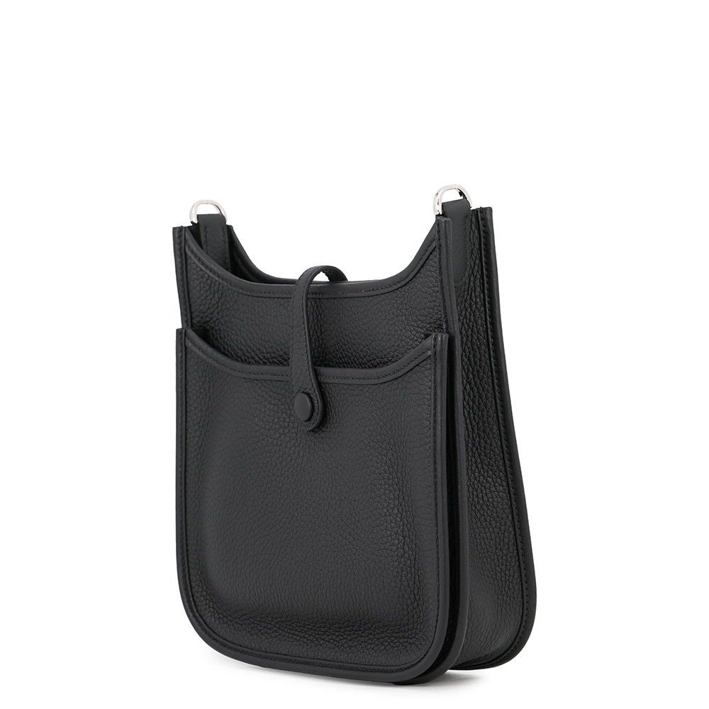Hermes Shoulder Bag Evelyne 3 23 Black Silver Taurillon Clemence — view 2