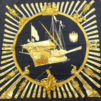 Hermes Carre 90 Sea and Cavalry Scarf Silk — view 3