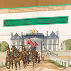Hermes Carre 90 Les Haras Nationaux National Stud Farm Scarf Silk — view 4