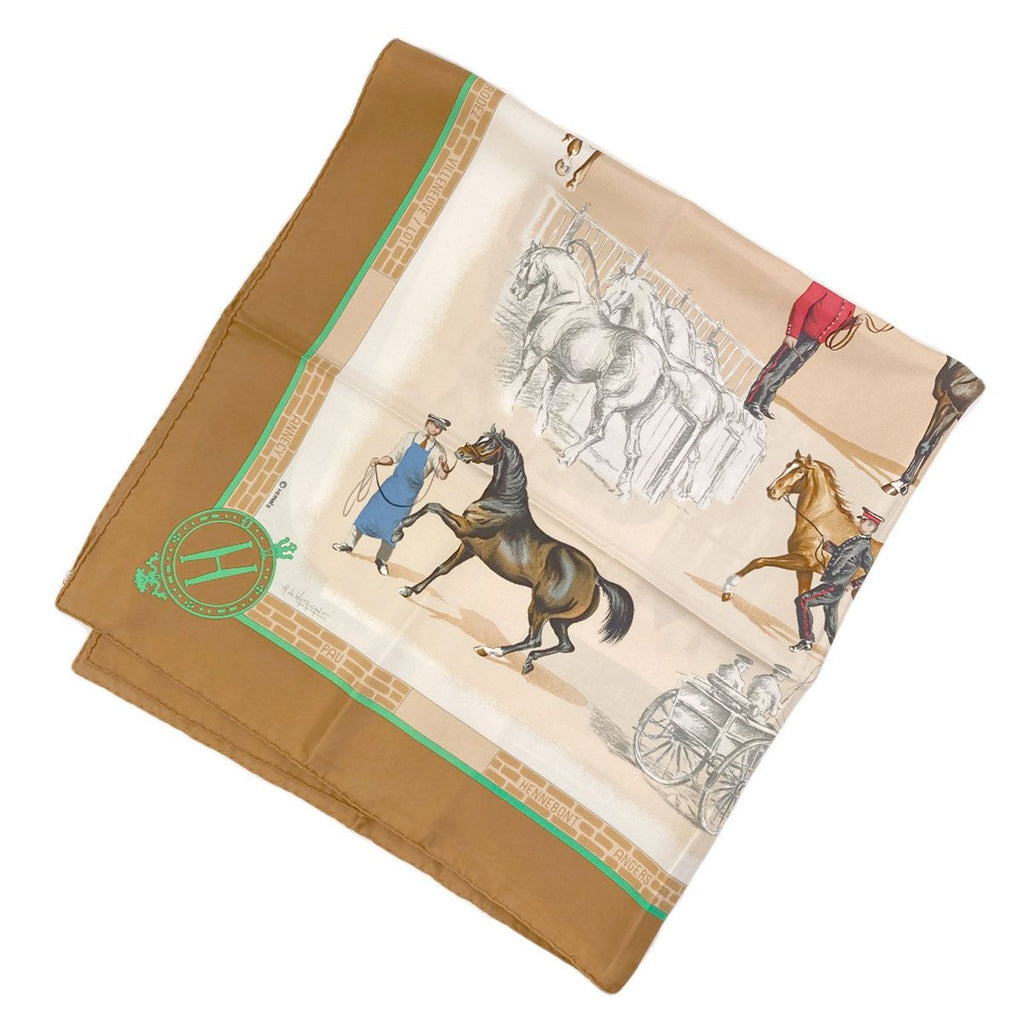 Hermes Carre 90 Les Haras Nationaux National Stud Farm Scarf Silk — view 2