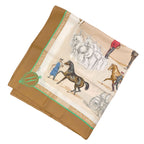 Hermes Carre 90 Les Haras Nationaux National Stud Farm Scarf Silk — view 2