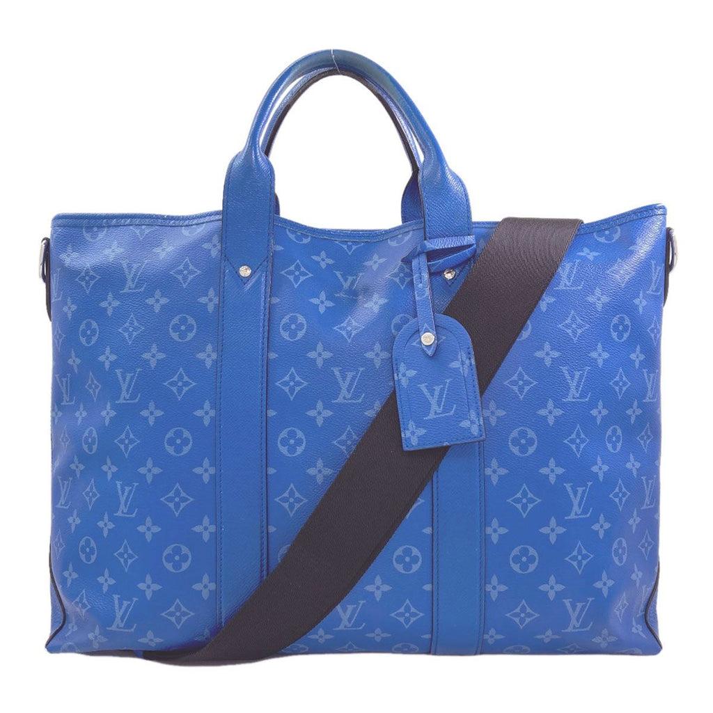 Louis Vuitton Weekend Tote NM Taigarama Handbag Taiga Leather