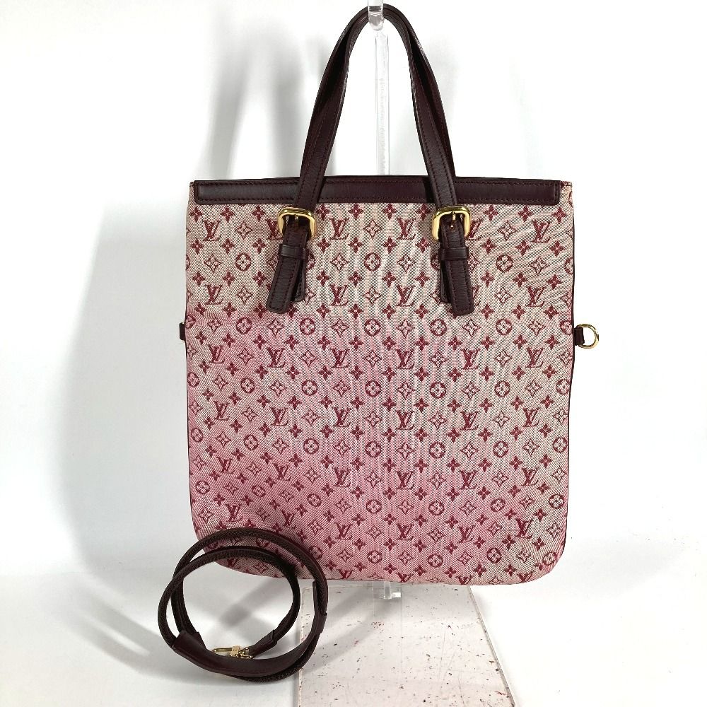 Louis Vuitton Tote Francoise Monogram Mini Canvas Cerise