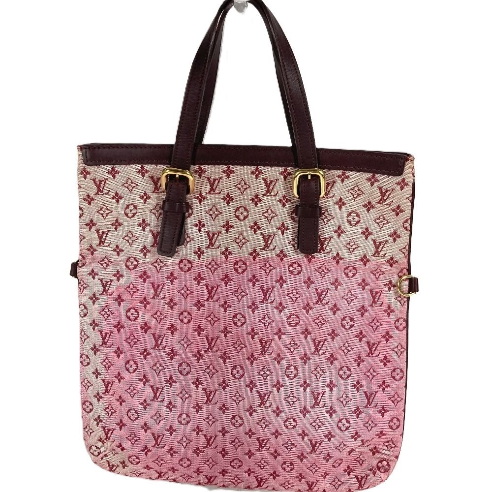 Louis Vuitton Tote Francoise Monogram Mini Canvas Cerise — view 3
