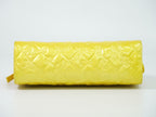 Chanel Icon Charm Chain Shoulder Bag Patent Leather Yellow Second — view 3