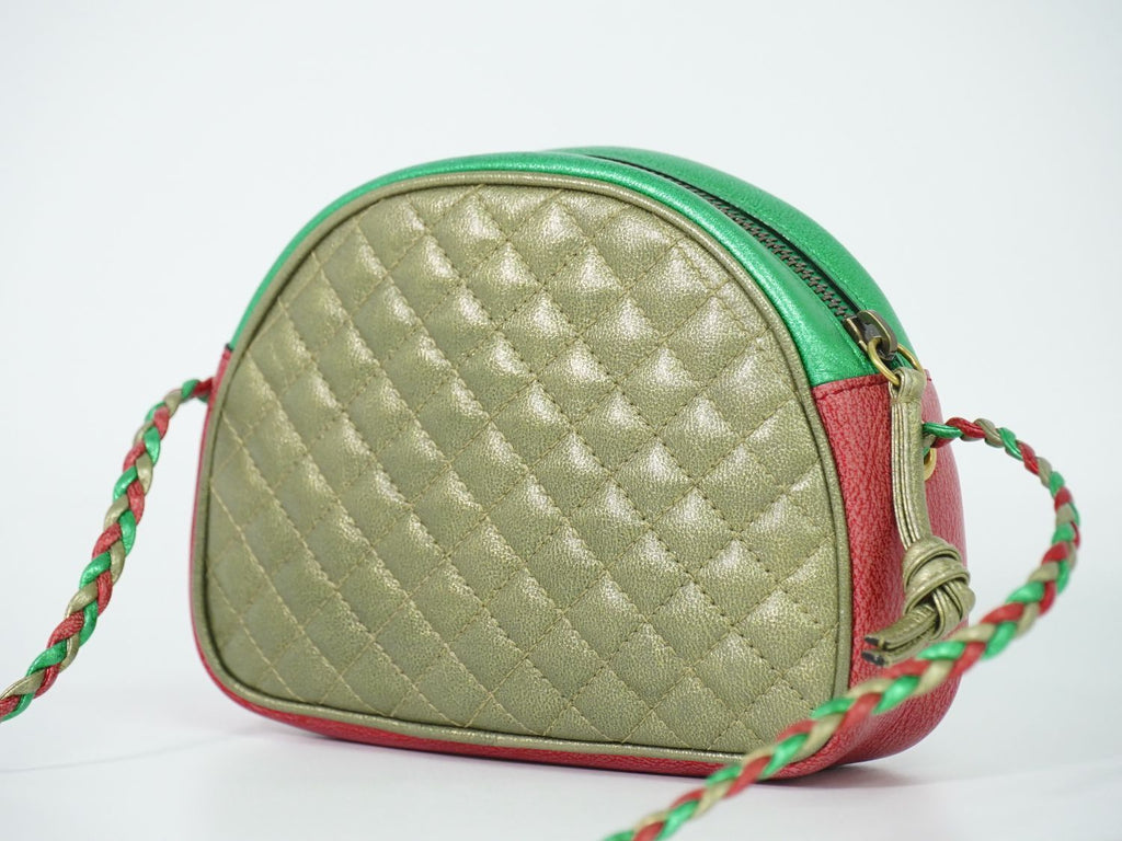 Gucci Interlocking Horsebit Quilted Leather Shoulder Bag Pochette Multicolor — view 2