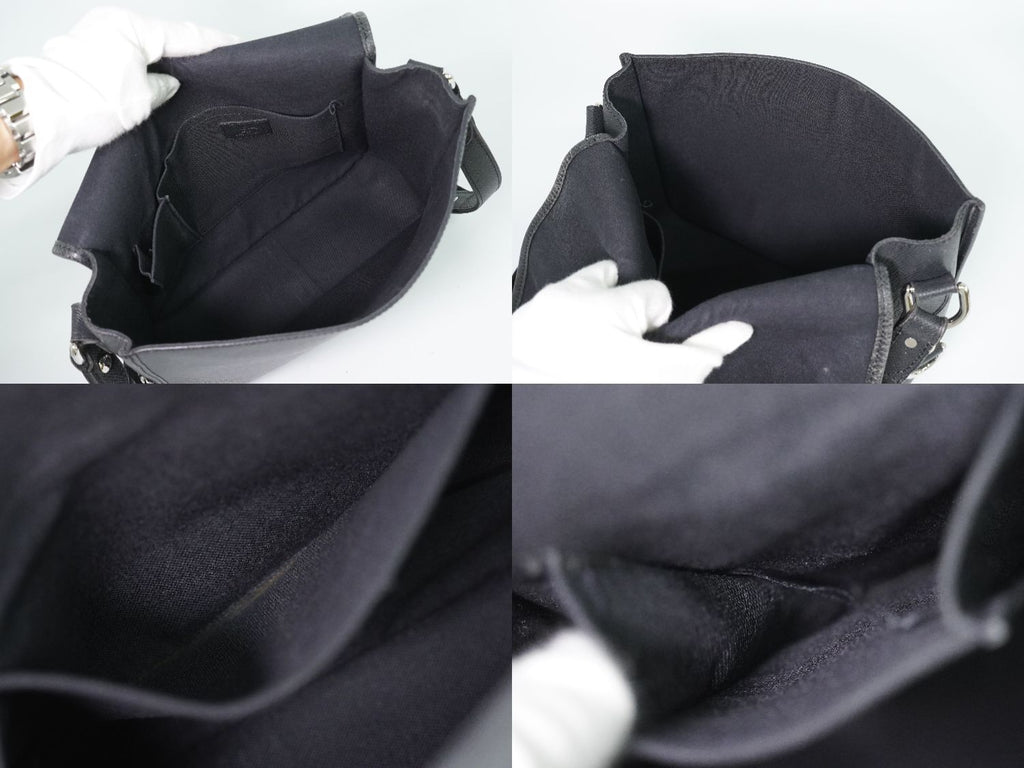 Louis Vuitton LV Taiga Leather Shoulder Bag Ardoise Second — view 8
