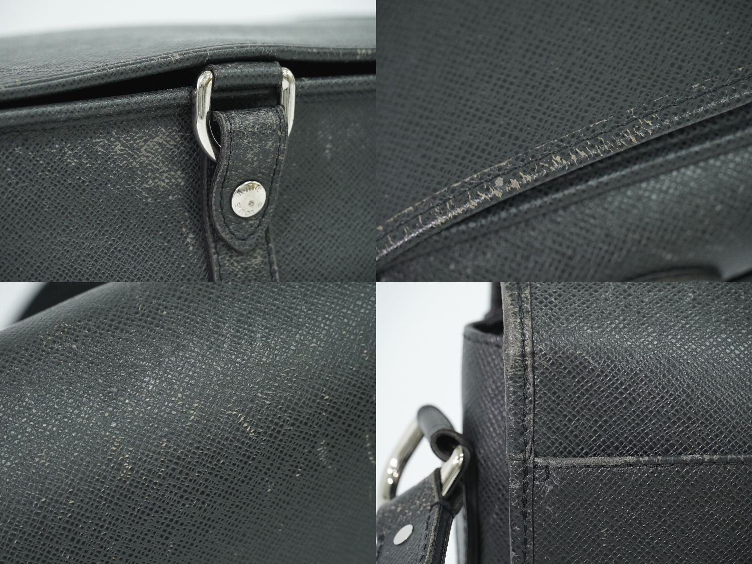 Louis Vuitton LV Taiga Leather Shoulder Bag Ardoise Second — view 7