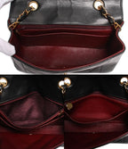 Chanel Chain Shoulder Bag Gold CC Logo Lambskin Quilted Diana Flap 22 — view 3