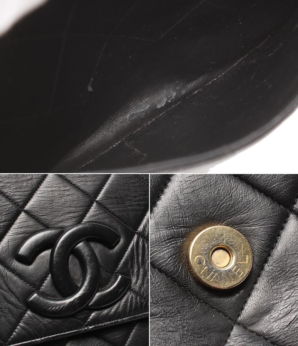 Chanel Shoulder Bag Crossbody Bag Quilted Lambskin Single Flap Gold — view 8