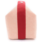 Hermes Brid Black GM Handbag Pouch Red Canvas — view 3