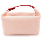 Hermes Brid Black GM Handbag Pouch Red Canvas — view 2