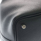 Hermes Picotin Lock PM Taurillon Clemence Silver Tote Noir Black — view 5