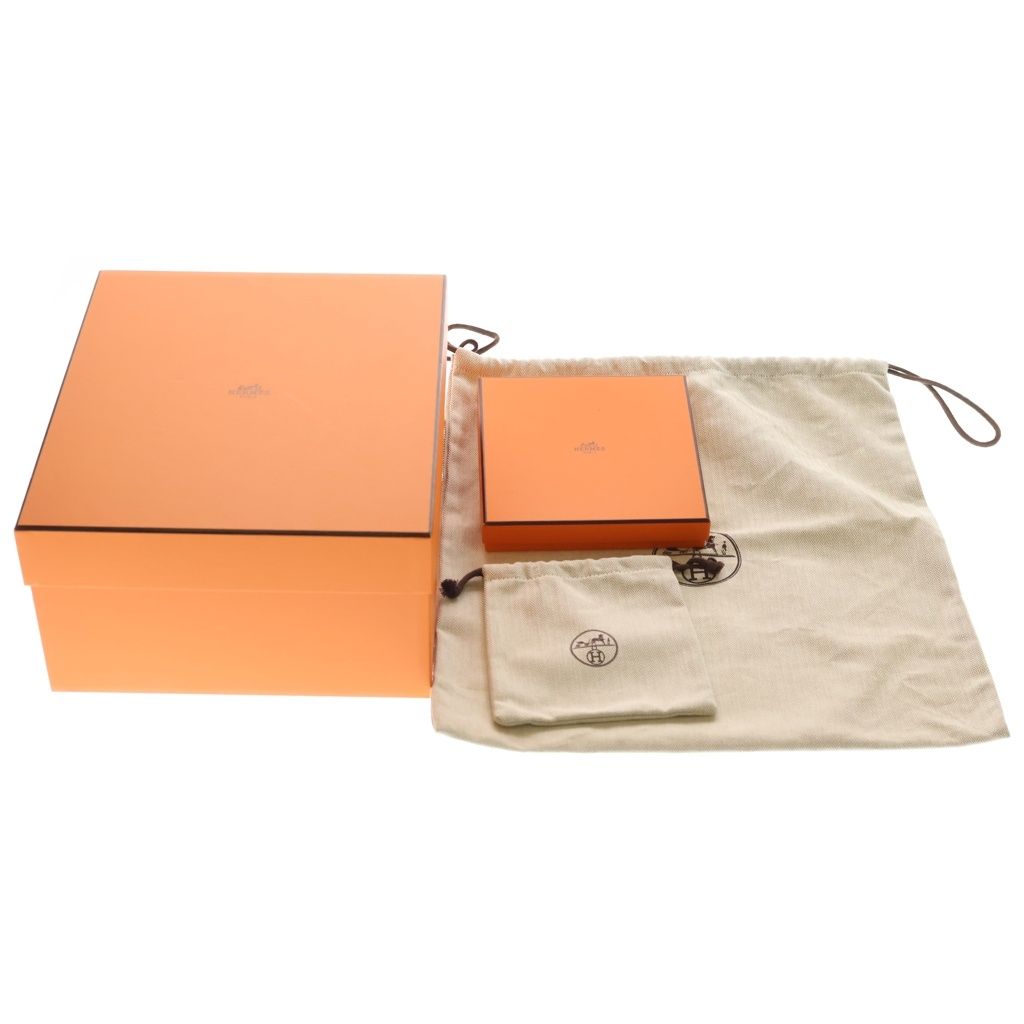 Hermes TPM Grimeia Shoulder Bag Gray Taurillon Clemence Leather Gold — view 8