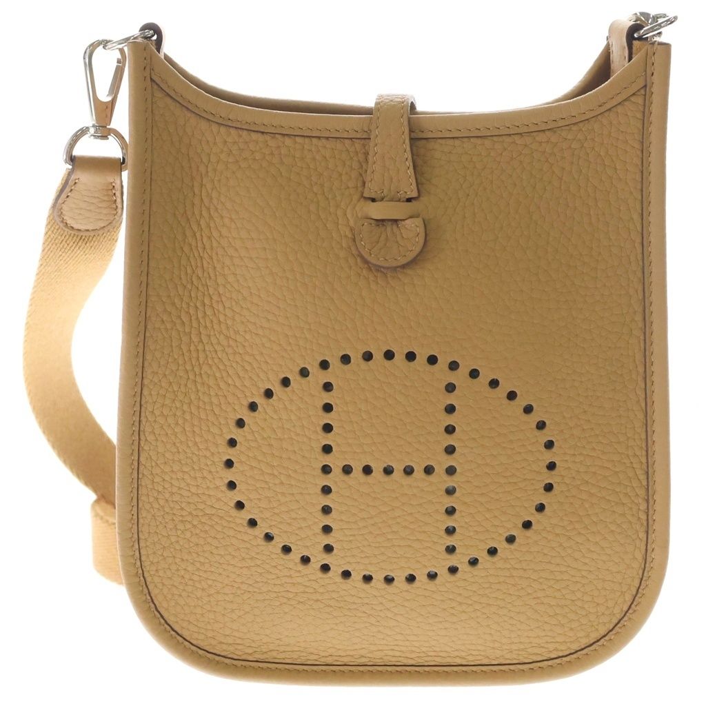 Hermes TPM 16 Shoulder Bag Taurillon Clemence Q Brown