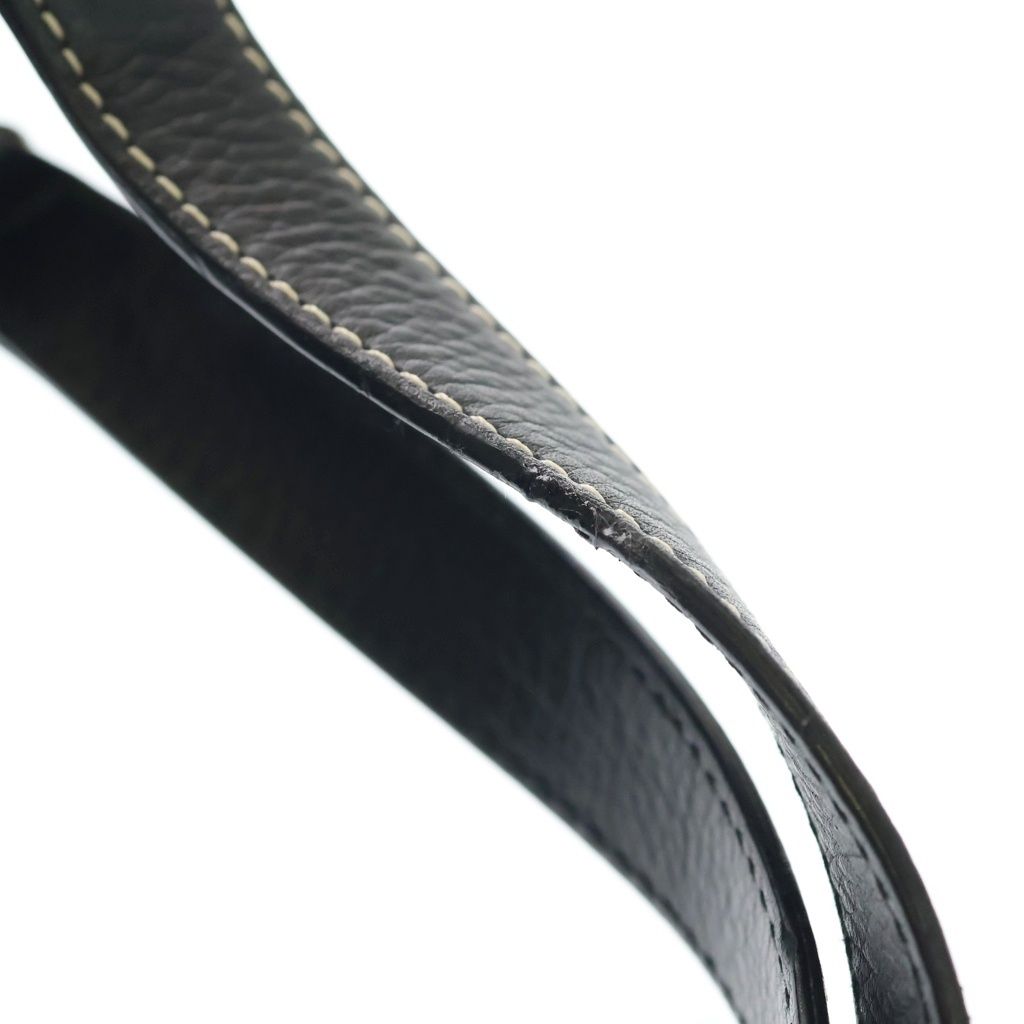 Dior Street Chic Belt Buckle Denim Tote Black — view 7