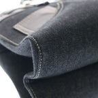 Dior Street Chic Belt Buckle Denim Tote Black — view 5