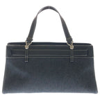 Dior Street Chic Belt Buckle Denim Tote Black — view 2