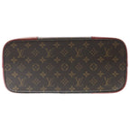 Louis Vuitton Monogram Dori Tote Brown Red Leather Gold — view 4
