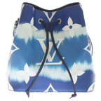 Louis Vuitton S Neo Noe Leather 2-Way Shoulder Bag Drawstring Blue White