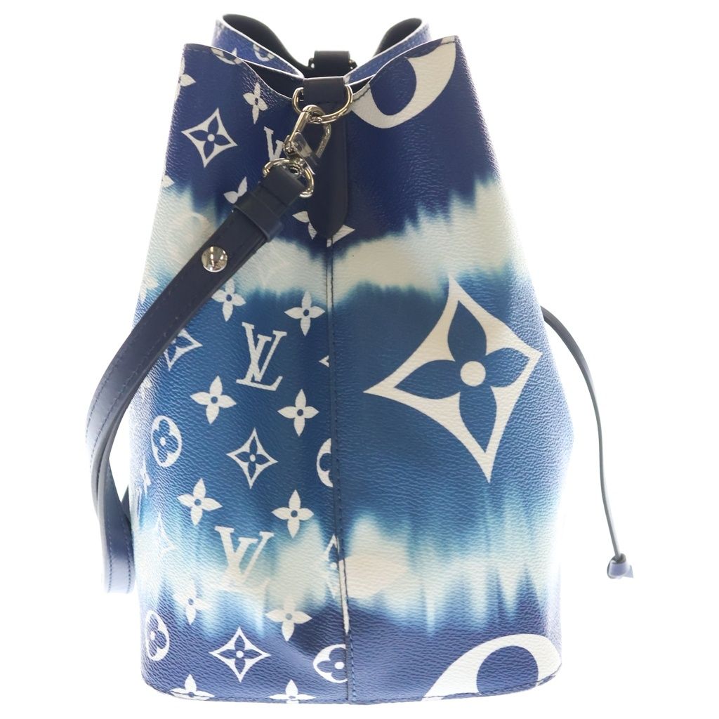 Louis Vuitton S Neo Noe Leather 2-Way Shoulder Bag Drawstring Blue White — view 3