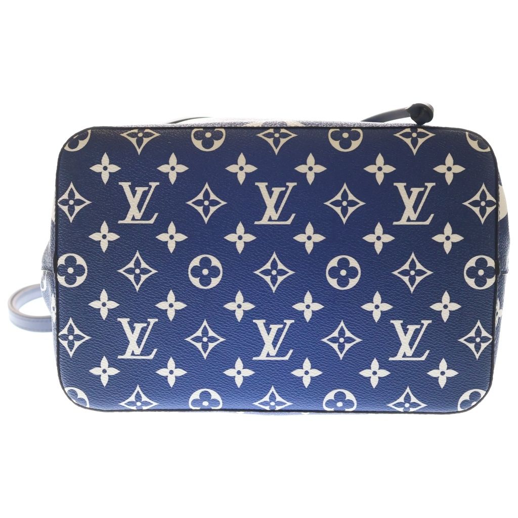 Louis Vuitton S Neo Noe Leather 2-Way Shoulder Bag Drawstring Blue White — view 4