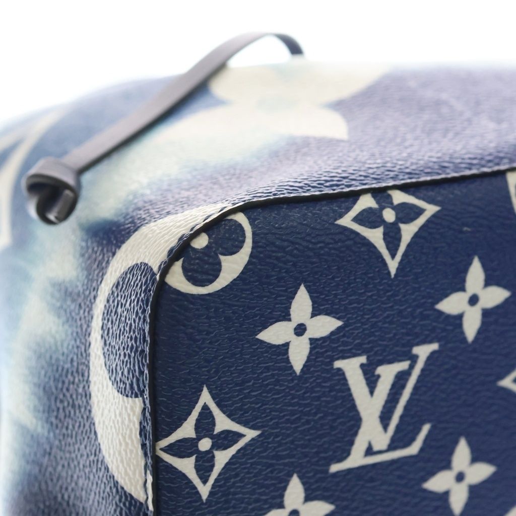 Louis Vuitton S Neo Noe Leather 2-Way Shoulder Bag Drawstring Blue White — view 5