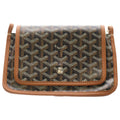 Goyard Pochette Plumet PM Leather Shoulder Bag Wallet Pouch Brown