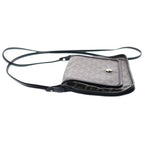 Goyard Plumet Tee Canvas Leather Pouch Wallet Shoulder Bag Silver Black — view 3